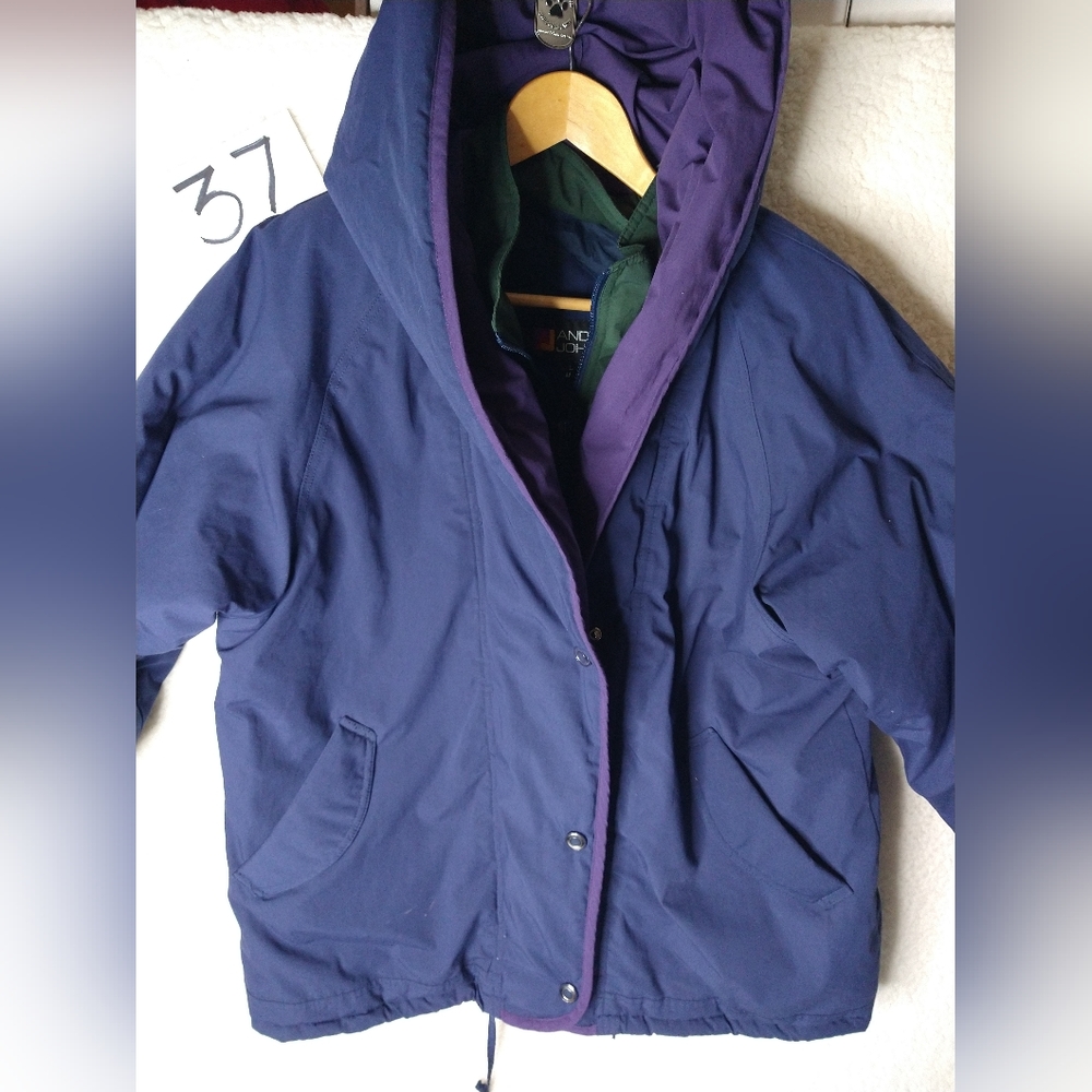 VTG VINTAGE 80'S ANDY JOHNS FULL ZIP BOMBER JACKET MENS SIZE LARGE
